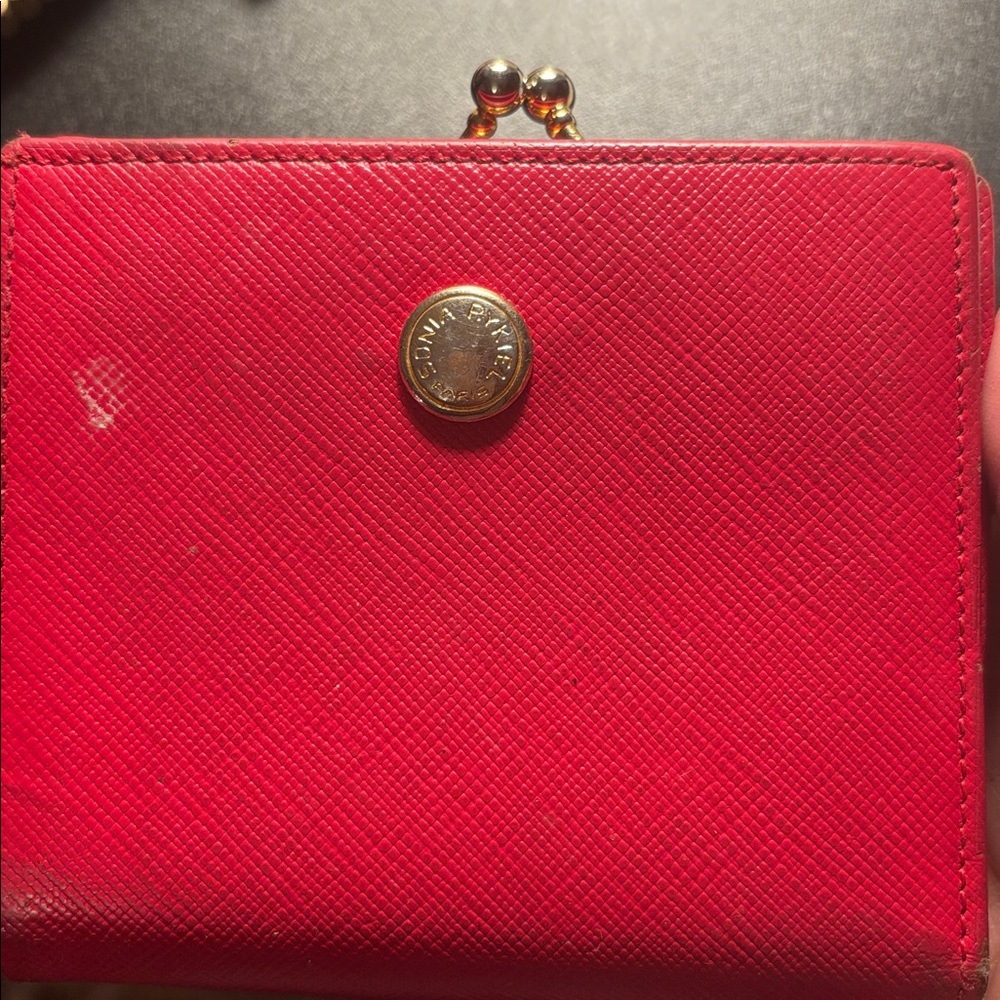 Sonia Rykiel Scarlet Card Holder used quiet luxury classic - Picture 10 of 12